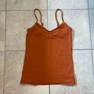 orange fall tank top